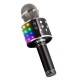 Безжичен микрофон MBX WS-858L с тонколонка, за караоке, светещ, Черен от Fonax.bg
