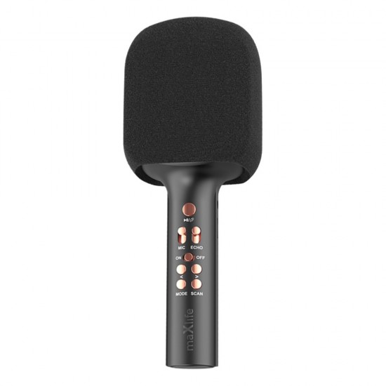 Безжичен микрофон Maxlife MXBM-600 с тонколонка, за караоке, Черен от Fonax.bg