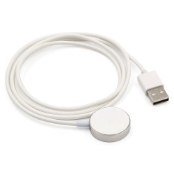 Безжично магнитно зарядно за часовник Apple iWatch MBX с USB стоманен кабел , Сребрист