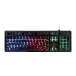 Геймърска светеща клавиатура за компютър Maxlife Gaming MXGK-200, RGB, с кабел 1.8м, Черна