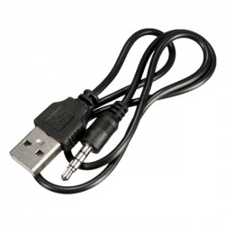 Кабел AUX MBX, USB към 3.5мм жак, Черен/Бял