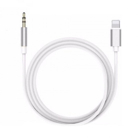 Кабел AUX bSmart, Lightning към мъжко 3.5мм, Бял от Fonax.bg