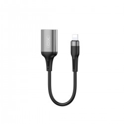 Кабел OTG, Lightning - USB женско, XO NB201, Черен