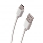 Кабел USB-A - USB-C, Forever 1м 2A в кутия, Бял