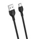 Кабел USB XO NB200 2.1A 2м в кутия, USB - Type C, Черен от Fonax.bg