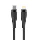 Кабел USB Type C-Lightning Maxlife MXUC-08 с найлонова оплетка, 27W 1м, в кутия , Черен от Fonax.bg