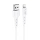 Кабел USB BLUE Power BLDU01 Novel 1м в кутия 2.4A, Lightning, Бял от Fonax.bg