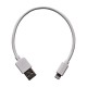 Кабел USB MBX, Lightning към мъжко USB, Бял от Fonax.bg