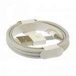 Кабел USB - Lightning, MBX с намотка тип iPhone, Бял