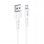 Кабел USB - Micro USB, BLUE Power BMDU01 Novel 1м, в кутия, 2.4A, Бял
