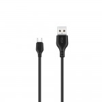 Кабел USB - Micro USB, XO NB103 2м 2,1A в кутия, Черен