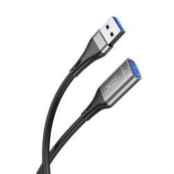 Кабел USB - USB 3.0 женско, удължител, XO NB220 2м в кутия, Черен