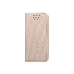 Калъф тефтер флип страничен bSmart Magnet Book универсален 6.1-6.7" инча, 167x80, Златист