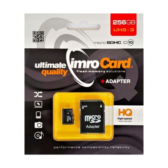 Карта памет Micro SD 256GB, (Class 10) + adapter от Fonax.bg