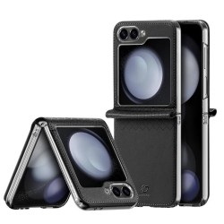Кожен кейс Dux Ducis BRIL, За Samsung Galaxy Z Flip6, Черен
