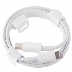Оригинален кабел Apple USB-C - Lightning, A2249, 1м, 96W, 4.7A в плик, Бял