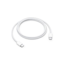 Оригинален кабел Apple USB-C - USB-C, 60W плетен, 1м, в кутия, Бял