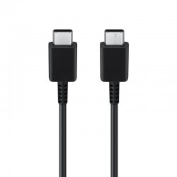 Оригинален кабел Samsung USB-C - USB-C, EP-DA705BBE, 1м, 3A, в плик, Черен
