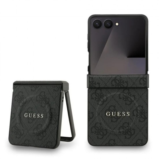 Оригинален кейс Guess 4G Ring Classic Logo MagSafe, За Samsung Galaxy Z Flip7, Черен от Fonax.bg