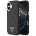 Оригинален кейс Guess 4G Triangle Metal Logo MagSafe, За iPhone 17 (6.3), Черен