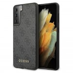 Оригинален кейс Guess Charms Collection, За Samsung Galaxy S21 Plus (G996B), Черен