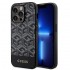 Оригинален кейс Guess GCube Stripes MagSafe, За iPhone 15 Pro (6.1), Черен