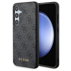 Оригинален кейс Guess HC 4G Metal Gold Logo, За Samsung Galaxy S24 (S921B), Черен