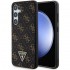 Оригинален кейс Guess HC PU 4G Triangle, За Samsung Galaxy S24 (S921B), Черен