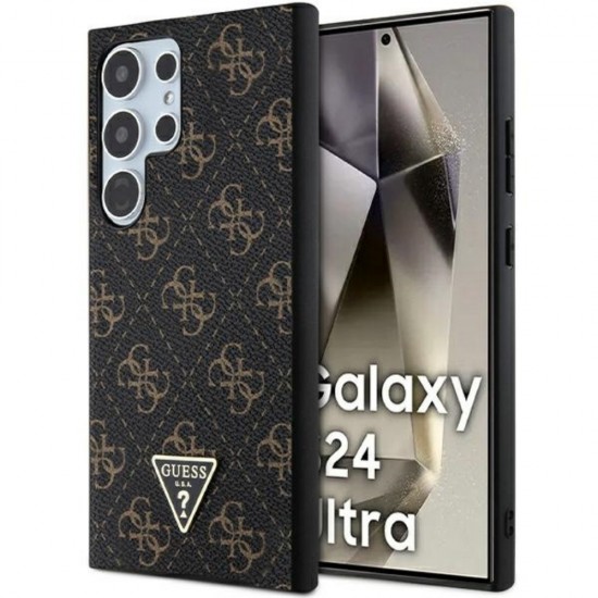 Оригинален кейс Guess HC PU 4G Triangle, За Samsung Galaxy S24 Ultra (S928B), Черен от Fonax.bg
