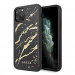 Оригинален кейс Guess Marble Glass, За iPhone 11 Pro (5.8), Черен