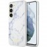 Оригинален кейс Guess Marble, За Samsung Galaxy S23 Ultra (S918B), Бял