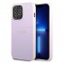 Оригинален кейс Guess Saffiano Hot Stamp and Metal Logo, За iPhone 13 Pro (6.1), Светлолилав