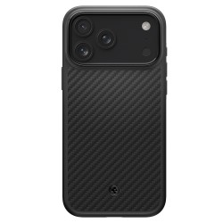 Оригинален кейс Spigen Enzo Aramid T, За iPhone 17 Pro Max (6.9), Черен