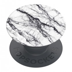 Оригинален попсокет PopSockets® PopGrip Basic White Stone Marble, Бял