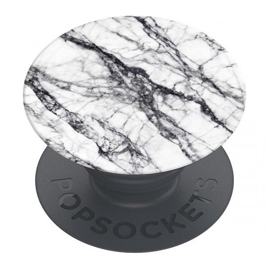 Оригинален попсокет PopSockets® PopGrip Basic White Stone Marble, Бял от Fonax.bg