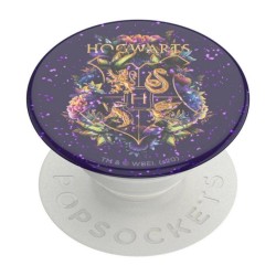 Оригинален попсокет PopSockets® PopGrip License Glitter Hogwarts Floral, Многоцветен