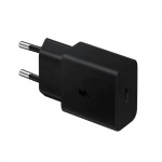 Оригинално зарядно устройство комплект Samsung EP-T1510XBEGEU с кабел 15W USB-C, 220V Super Fast Charging в кутия, Черно