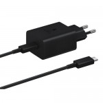 Оригинално зарядно устройство комплект Samsung EP-T4510XBE 45W USB-C, 220V Super Fast Charging в кутия, Черно
