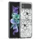 Пластмасов кейс FNX Premium Design, За Samsung Galaxy Z Flip3 5G, Многоцветен, Черни цветя от Fonax.bg