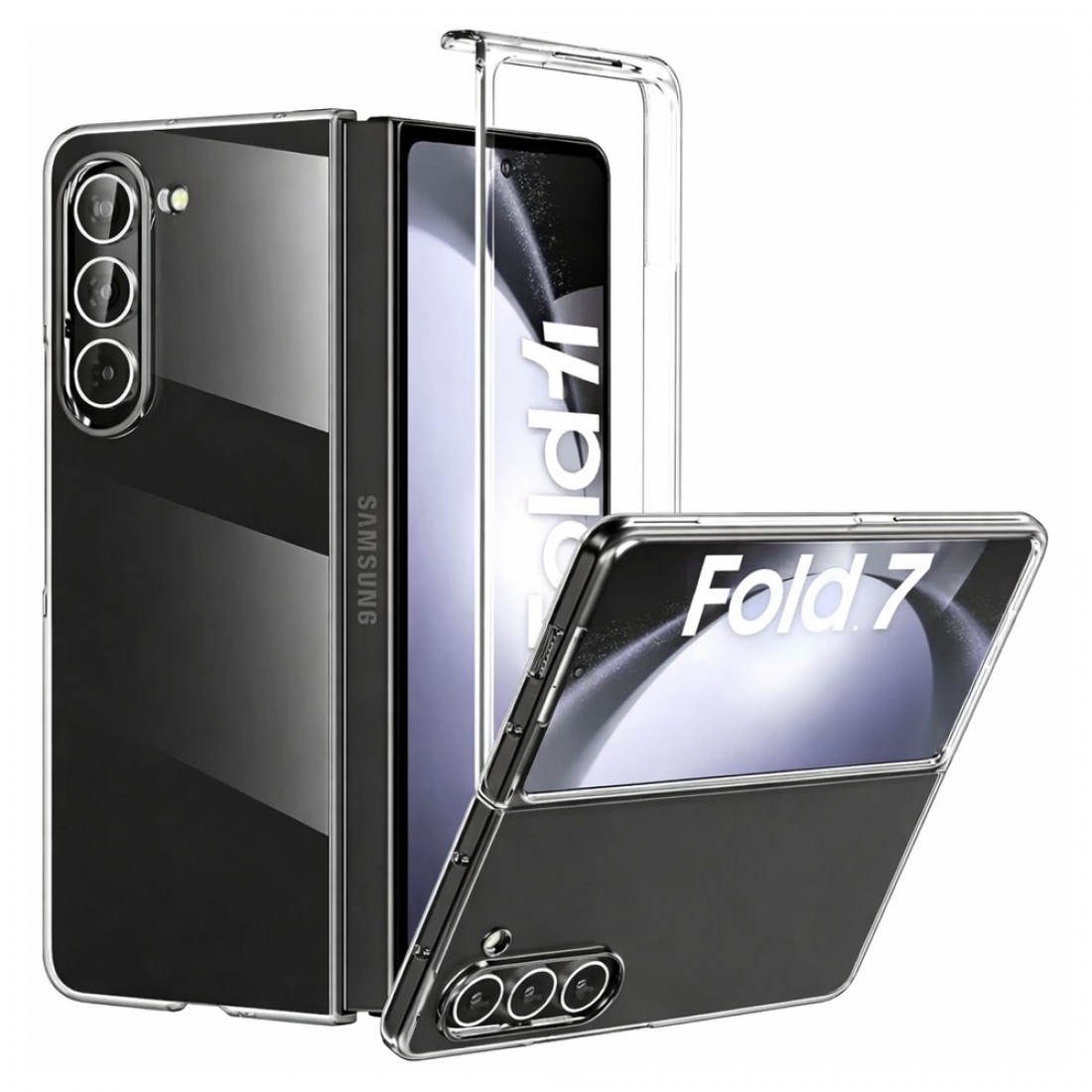 Пластмасов кейс MBX, За Samsung Galaxy Z Fold7, Прозрачен от Fonax