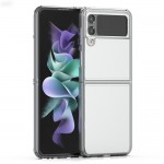 Пластмасов кейс MBX със силиконова рамка, За Samsung Galaxy Z Flip3 5G, Прозрачен