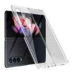 Пластмасов кейс MBX със силиконова рамка, За Samsung Galaxy Z Fold3 5G, Прозрачен