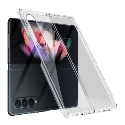 Пластмасов кейс MBX със силиконова рамка, За Samsung Galaxy Z Fold3 5G, Прозрачен
