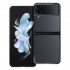 Пластмасов прозрачен кейс MBX с кант, За Samsung Galaxy Z Flip4 5G, Черен