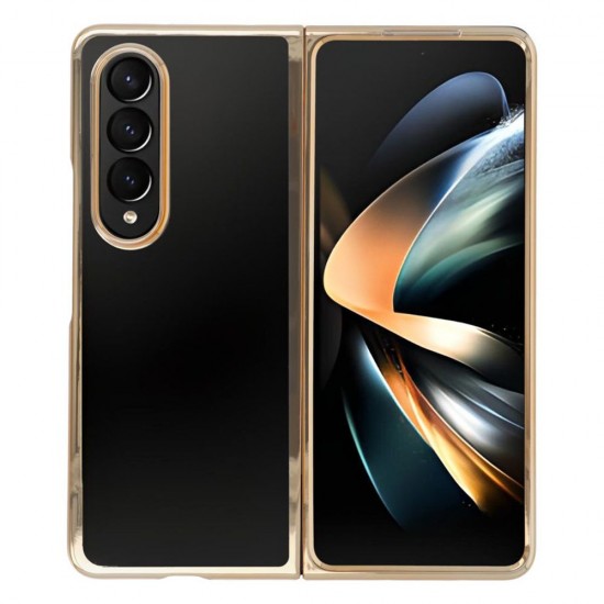 Пластмасов прозрачен кейс MBX с кант, За Samsung Galaxy Z Fold4 5G, Розово-златен от Fonax.bg