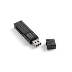 Преходник адаптер 2in1 SD и micro SD, XO DK05A USB card reader, Черен