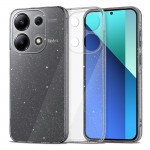 Силиконов кейс Shine 2 mm брокатен, За Xiaomi Redmi Note 14 Pro 5G, Прозрачен