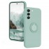 Силиконов кейс bSmart Finger Grip, За Samsung Galaxy A16, Светлозелен