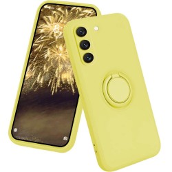 Силиконов кейс bSmart Finger Grip, За Samsung Galaxy A35 (A356B), Жълт