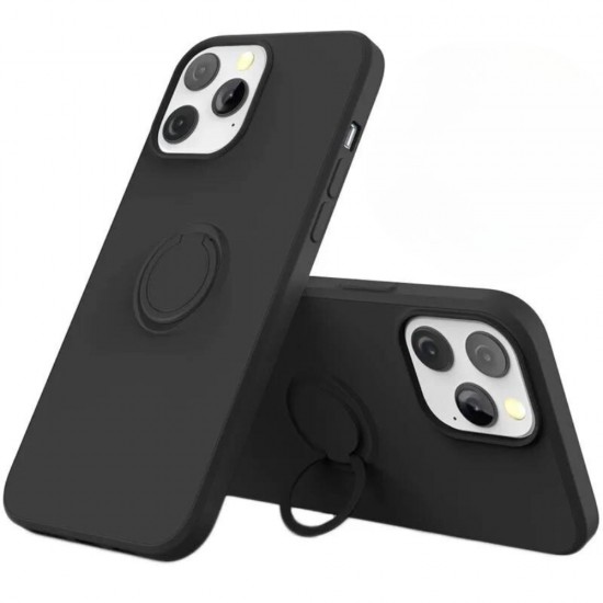 Силиконов кейс bSmart Finger Grip, За iPhone 16 Pro (6.3), Черен от Fonax.bg